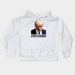 Trump Mugshot August 2024 Free Trump Kids Hoodie